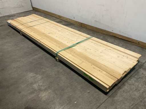 Tavola di abete piallata 420x12,5x2 cm (45x)