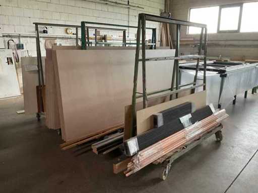 Glas-/Plattenwagen (3x)