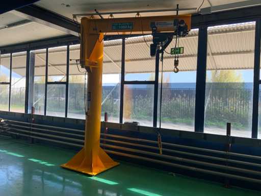 2020 Verlinde 1000KG Säulenauslegerkran mit Eurochain Verlinde 1000KG Hebezeug