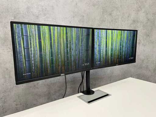 DELL P2417 - monitor da 24" con braccio a doppio monitor - HDMI, DP, VGA