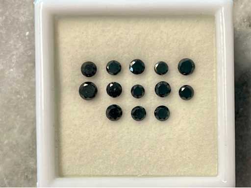 Diamant - diamant noir réel 2,00 carats (certifié)
