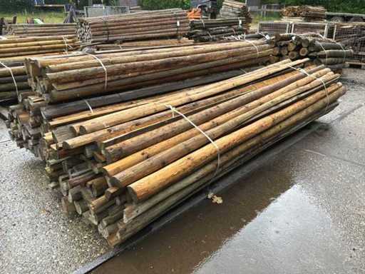 Half round posts 3000xØ100-70mm (139x)