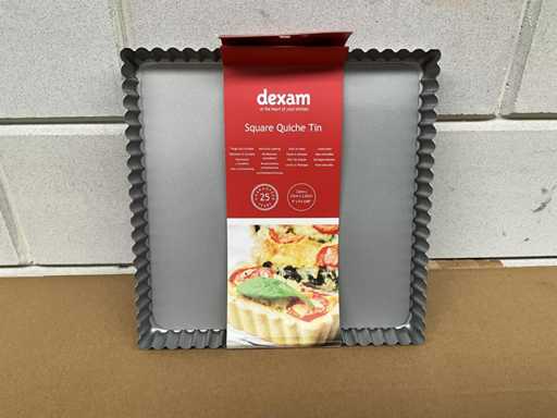 Dexam - Vierkante Quichevorm (23x23x2,25 cm) (6x)