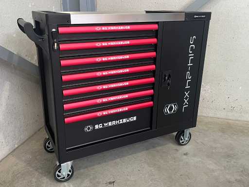 Stahlgruppe SG14-24 XXL Chariot à outils rempli