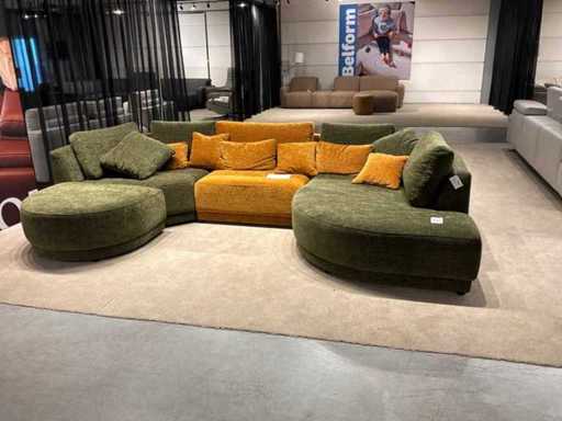 Lucca fabric Randy cat U-shaped sofa