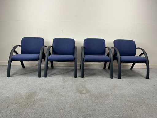 Chaise de salle d’attente (4x)