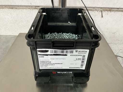 Würth 3,52 kg Culasse à vis à plaque 3,9 x 9,5 pouces contenant empilable