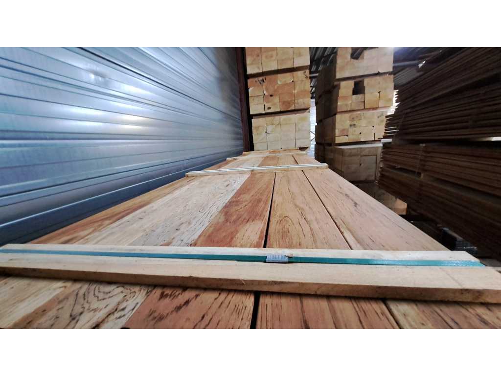 Walaba hardhouten planken geschaafd 16x140mm, lengte 350cm (78x)