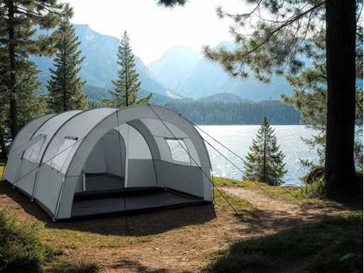 Tente de camping familiale spacieuse