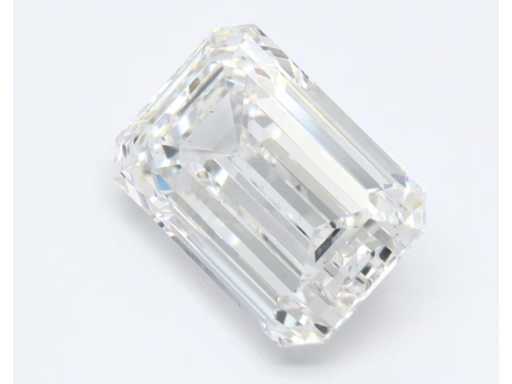 Diamond - 4.02 carat Emerald cut diamond (certified)