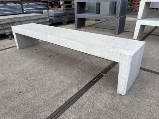 Zitbank beton - Grijs - 220 cm