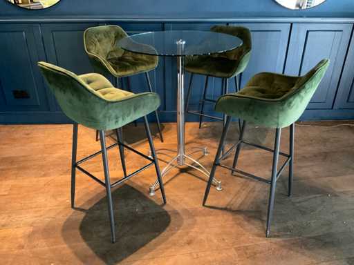 Statafel met krukken