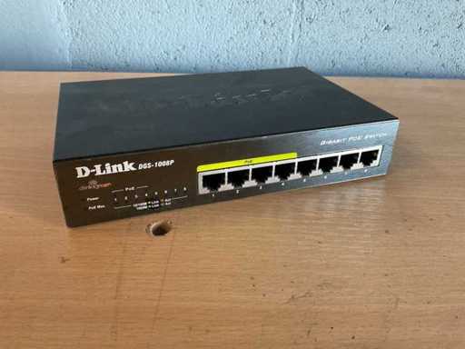 Switch D-Link Gigabit PoE DGS-1008P a 8 porte