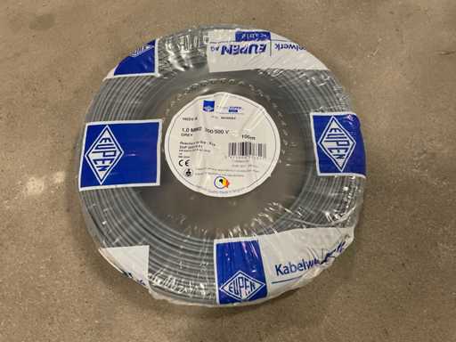 Eupen H05V-K 1mm2 Dichtung auf 100m Installationsdraht (4x)