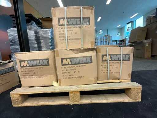 Mwear - set of 80 work gloves organizers