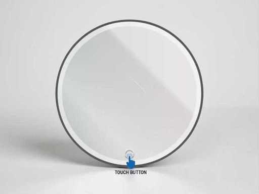 Mirror with LED lighting and touch button 80cm