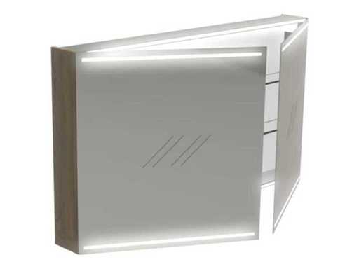 Armoire à miroirs Deluxe Thebalux avec éclairage intégré