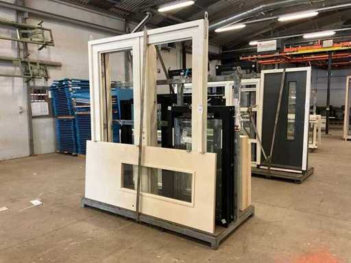 Kozijnen en deuren op transportbok