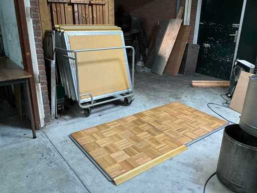 Pista da ballo in legno su carrello (16 volte)