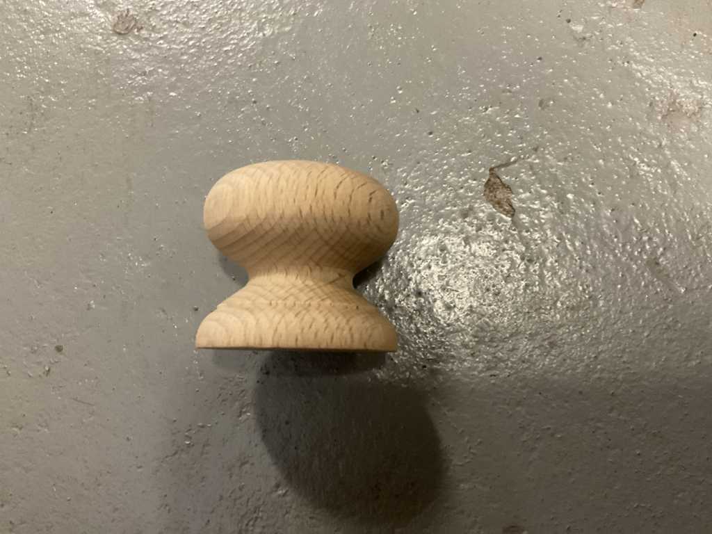 Beech wood cabinet knob