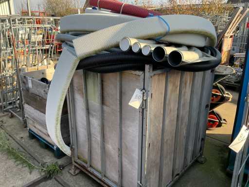 Partij PVC buis,incl container