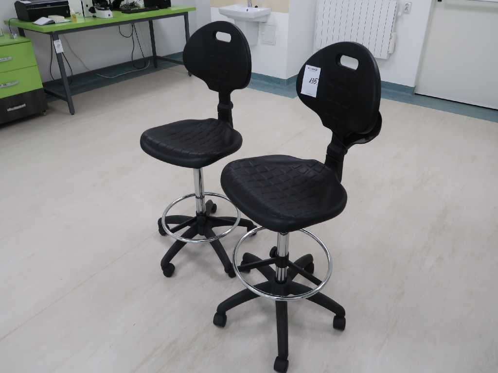 Laboratoriummeubilair - stoelen (2x)
