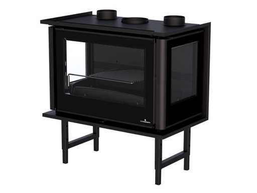 Bronpi - Paris 70 Panorama - Houtkachel - Inzethaard