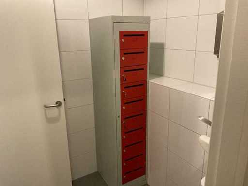 10-Fächer-Schließfach