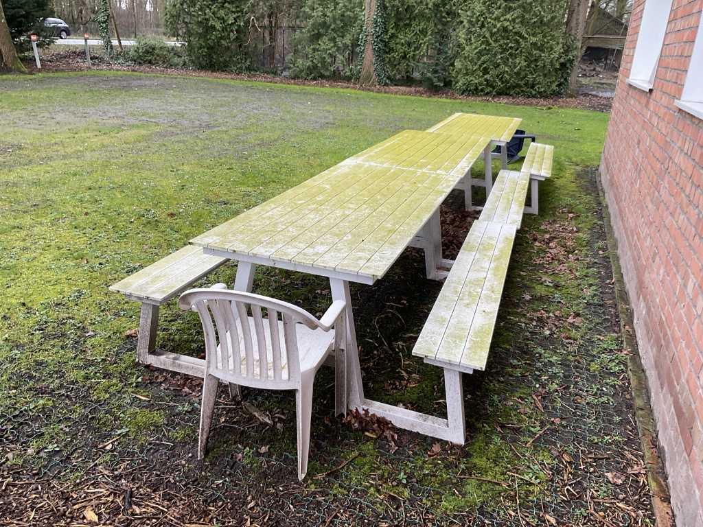 Aluminium picnic table (3x)