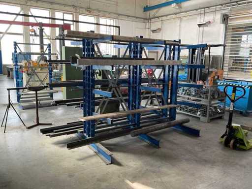 Cantilever rack, with residual content (2x)