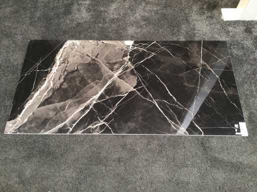 Kutahya Black Calacatta Polished Floor Tile 60x120 cm 60.48 m²