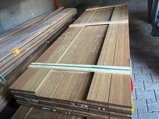 Planches Guyana Ipé rabotées 3050x145x21mm (46x)