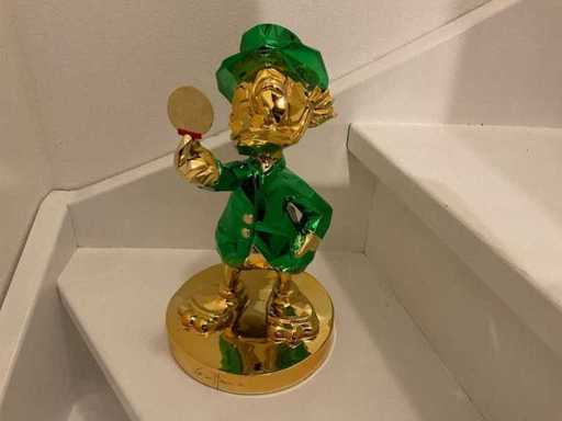 Dagobert McDuck Bitcoin-Skulptur