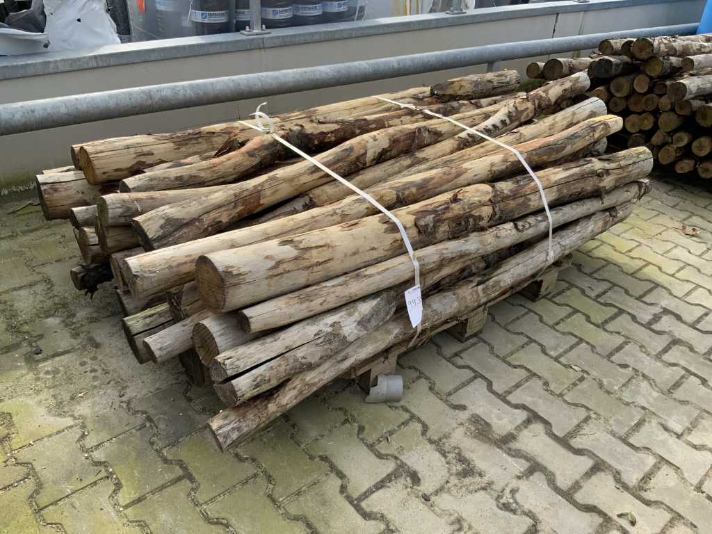 Wooden pole approx. 32 pieces