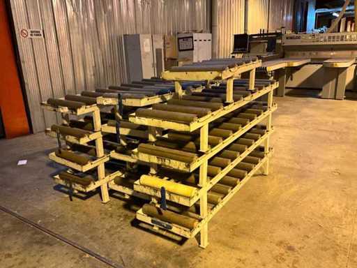 Set von 13 Rollenförderbändern