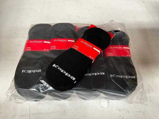 Kappa Sneaker șosete, pachet negru de 3 piese (20x)