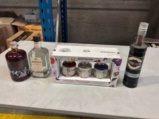 Lotto di liquori, gin e gin