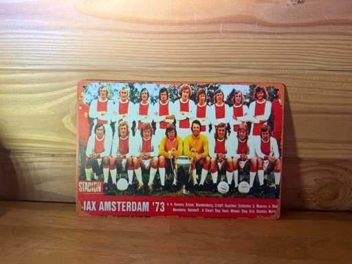 Metalen reclame bord