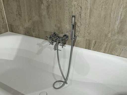 Paffoni - QUATTRO - Robinet de cadă cu set de duș manual