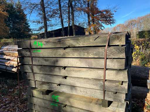 30 traversine rustiche in legno di quercia