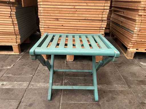 Drewniany stolik boczny zielony 53x47x42 cm (32x)