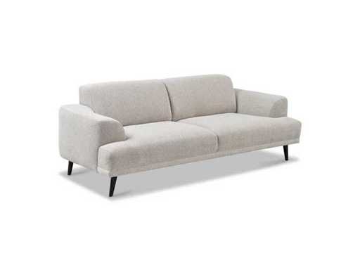 fonQ - Flair sofa trzyosobowa - Natural Melange - zestaw sofy