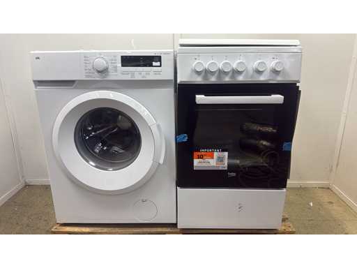 OK. OWM 8126 B Wasmachine | BEKO FSS56000GW - Fornuis