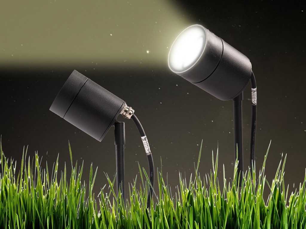  Spot lampe de jardin GU10 douille sable noir étanche (10x)