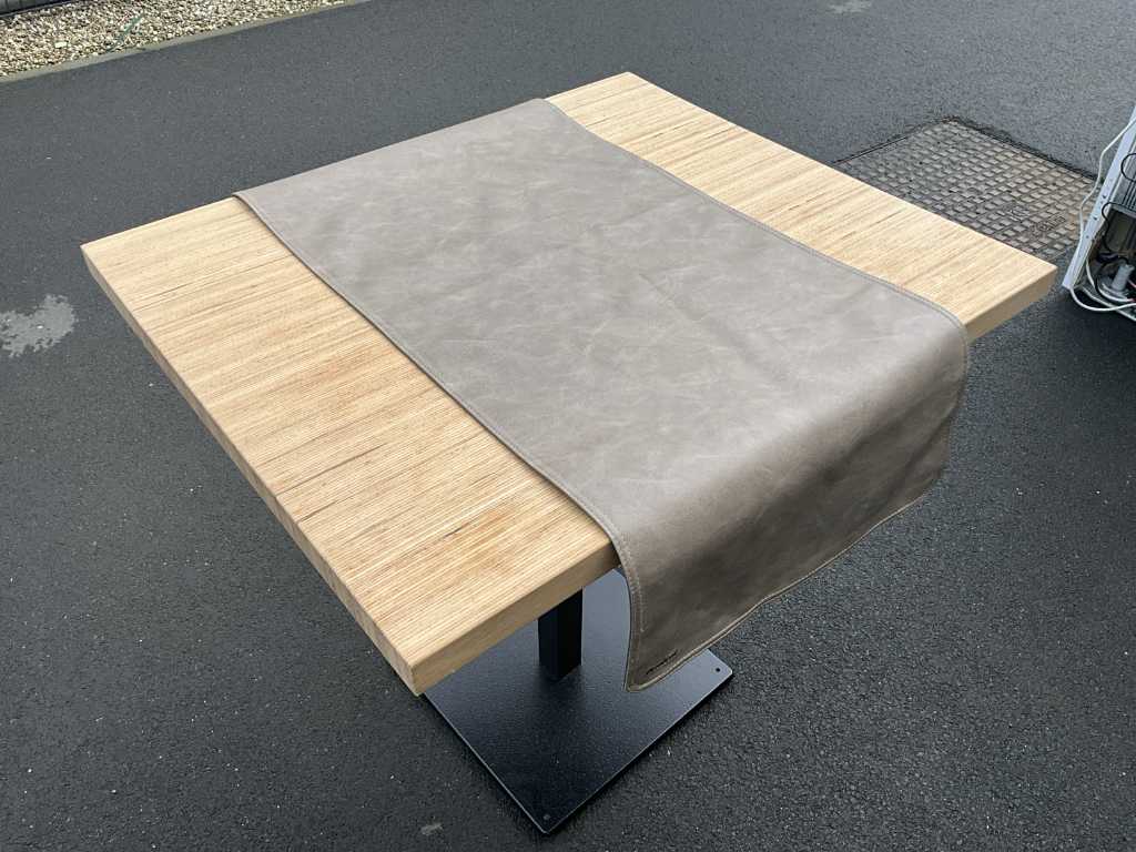 22x Artificial leather table runner PAVELINNI