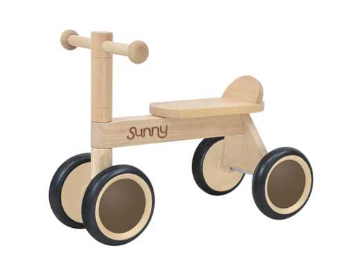 Sunny Mini Walker 4 wheels Wood with Basket