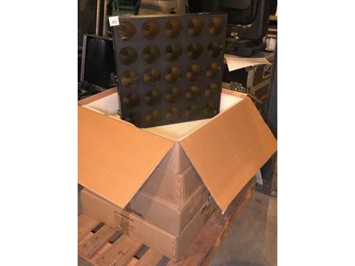 Luxibel - Set 4x Luxibel B25 - 25 x 10W RGB Amber Matrix LED