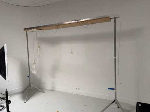 Studio achtergrond opstelling