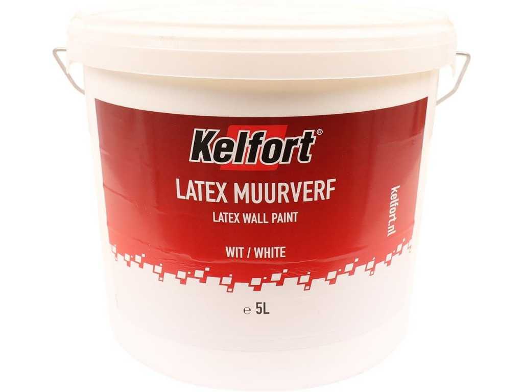 Kelfort - 1516056 - Seau de peinture murale au latex 5L (2x)