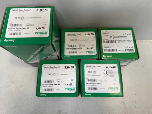 Viti Parco in Acciaio Inox 1300 pezzi A2